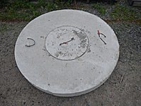 Concrete Sewer Manhole 4 foot cover by J&R Precast