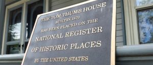 Thom Thumb House Historical Plaque
