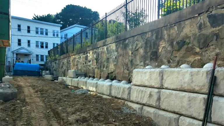 Redi-Rock wall repair example